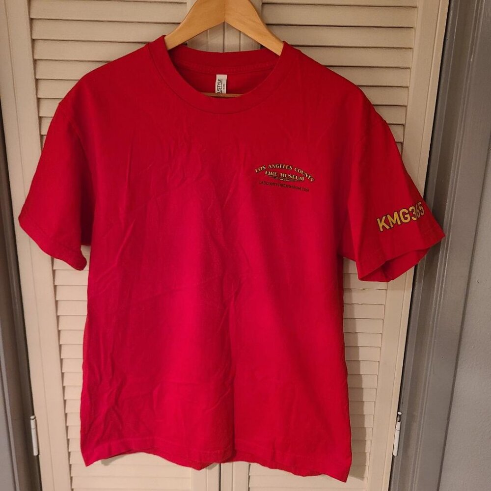 Los Angeles County CA Fire Department Museum T Shirt Large